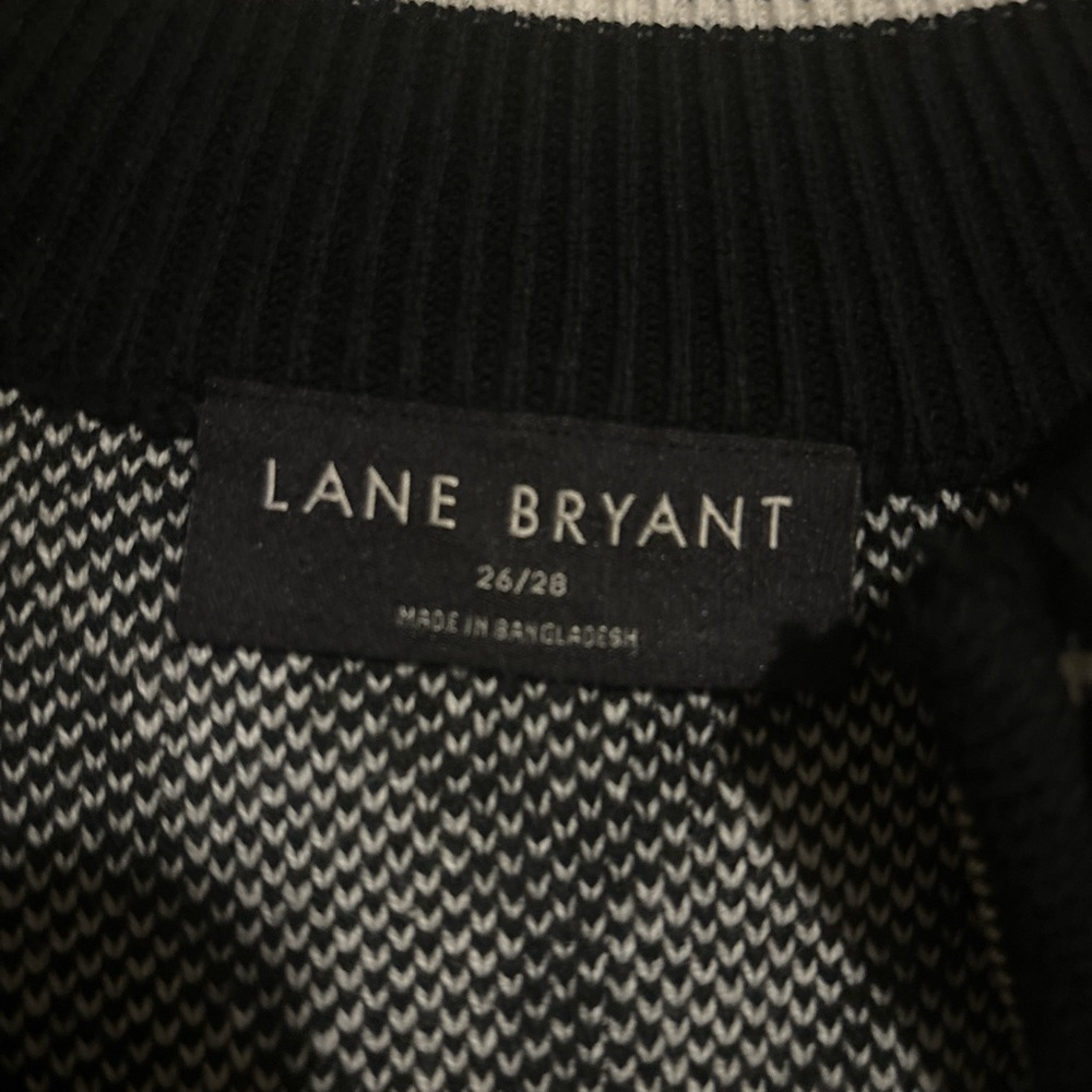 Lane Bryant Monochrome Knit Cardigan,sweater - Picture 6 of 14